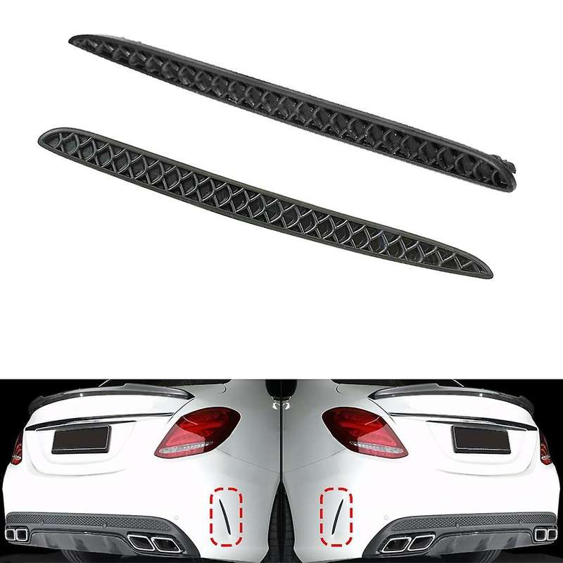 1 Pair Rear Bumper L+R Side Cover Cap Honeycomb Grill 2058850053 2058850153 for Mercedes-Benz C63 W2