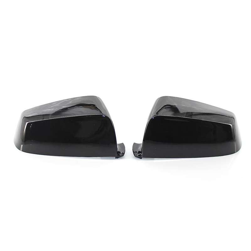 1 Pair Rear View Mirror Cover Caps for E60 E61 F10 F11 F01 F02 5/6/7 Series 2008-2013 Gloss Black Si