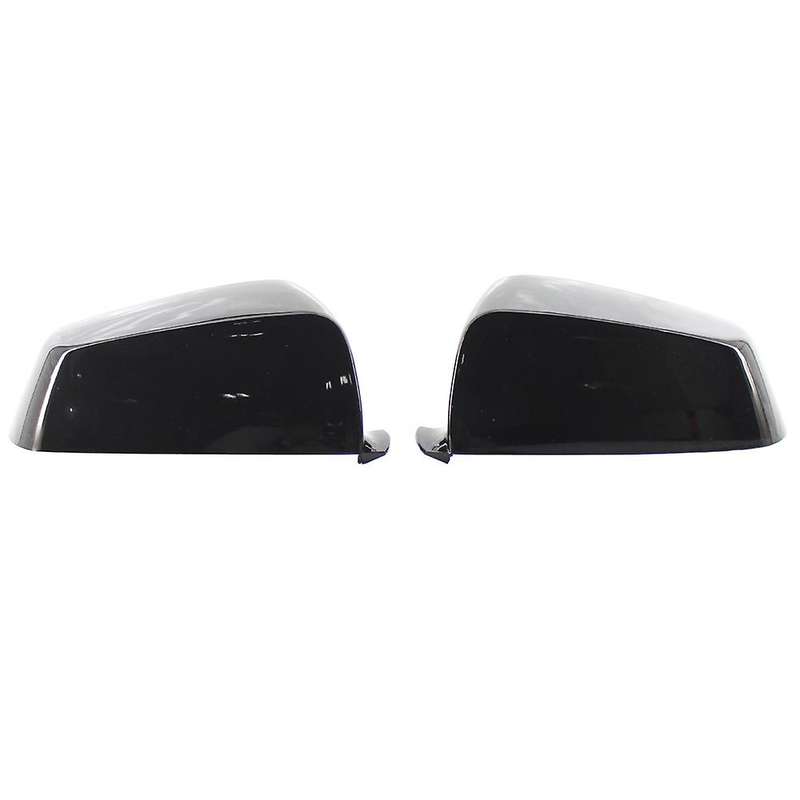 1 Pair Rear View Mirror Cover Caps for E60 E61 F10 F11 F01 F02 5/6/7 Series 2008-2013 Gloss Black Si