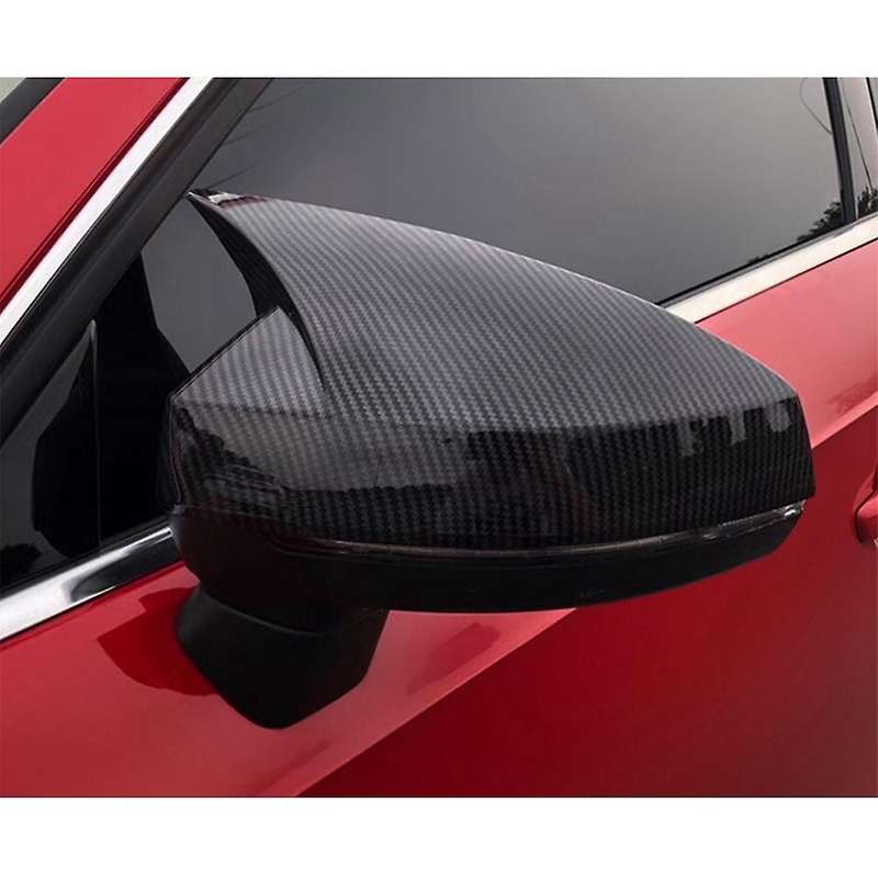 1 Pair Rear View Mirror Cover A3 Carbon Car Rearview Side Mirror Caps Add on Cover for - A3 8V S3 RS