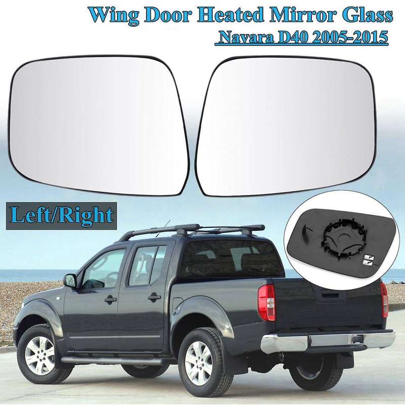 1 Pair Rear View Mirror Electric Wing Door Heated Rearview Mirror Glass for Navara D40 2005-2015