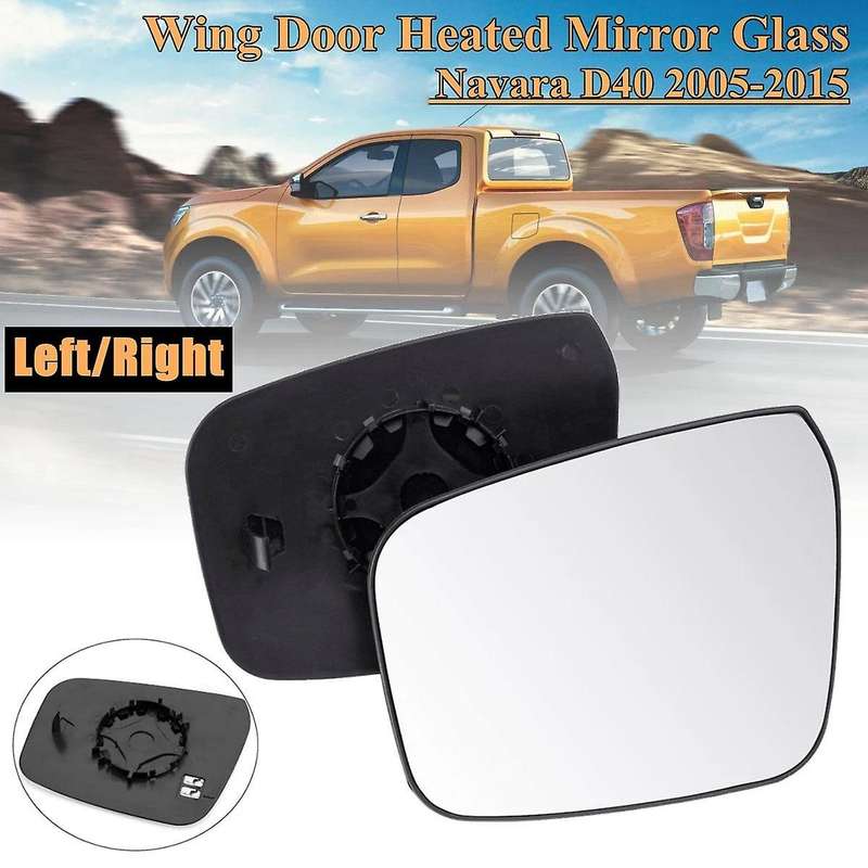 1 Pair Rear View Mirror Electric Wing Door Heated Rearview Mirror Glass for Navara D40 2005-2015