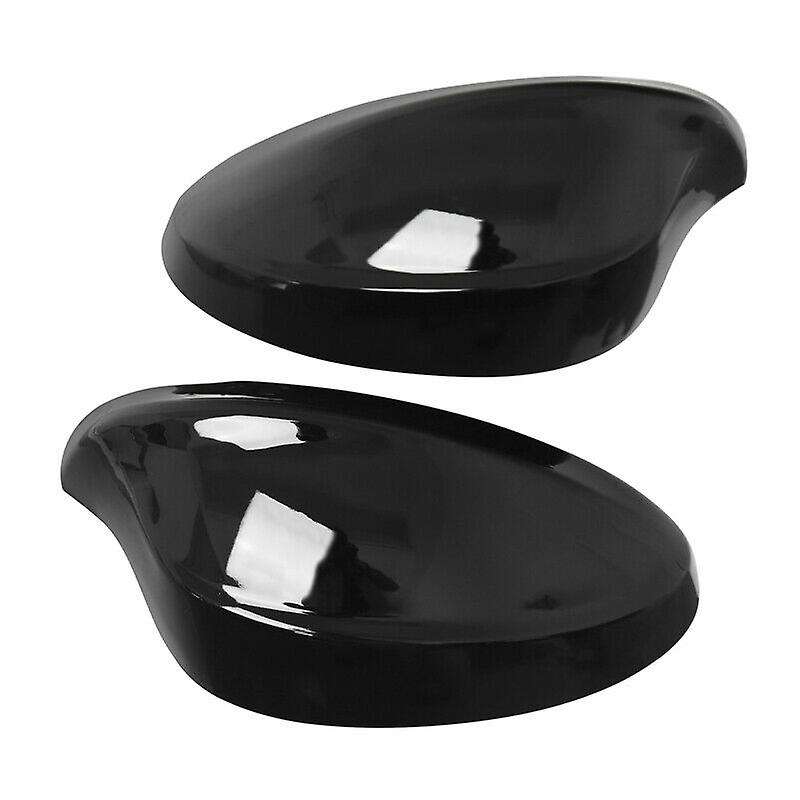 1 Pair Rear View Mirror Cover Caps for E90 E91 325I 328I 330I Sedan 2005-2008 Gloss Black Side Mirro
