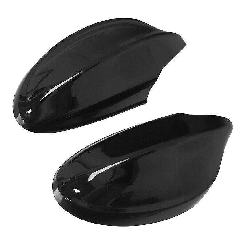 1 Pair Rear View Mirror Cover Caps for E90 E91 325I 328I 330I Sedan 2005-2008 Gloss Black Side Mirro