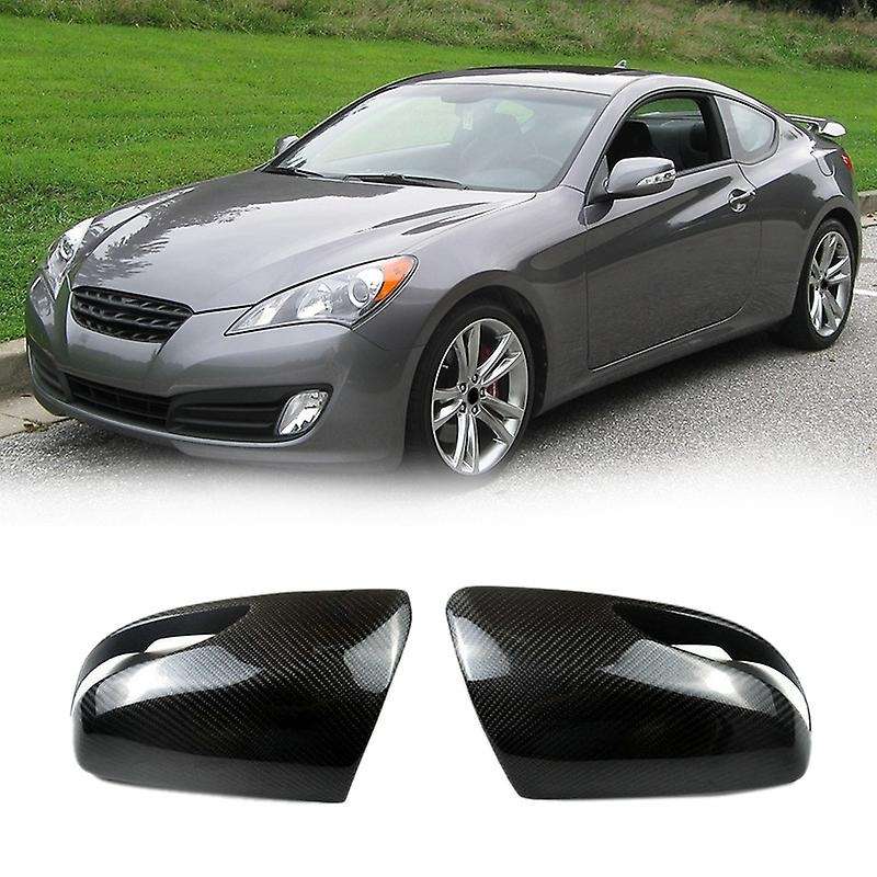1 Pair Rearview Mirror Cover Carbon Fiber Side Rear View Mirror Cover Caps for Rohens Coupe 2008-20