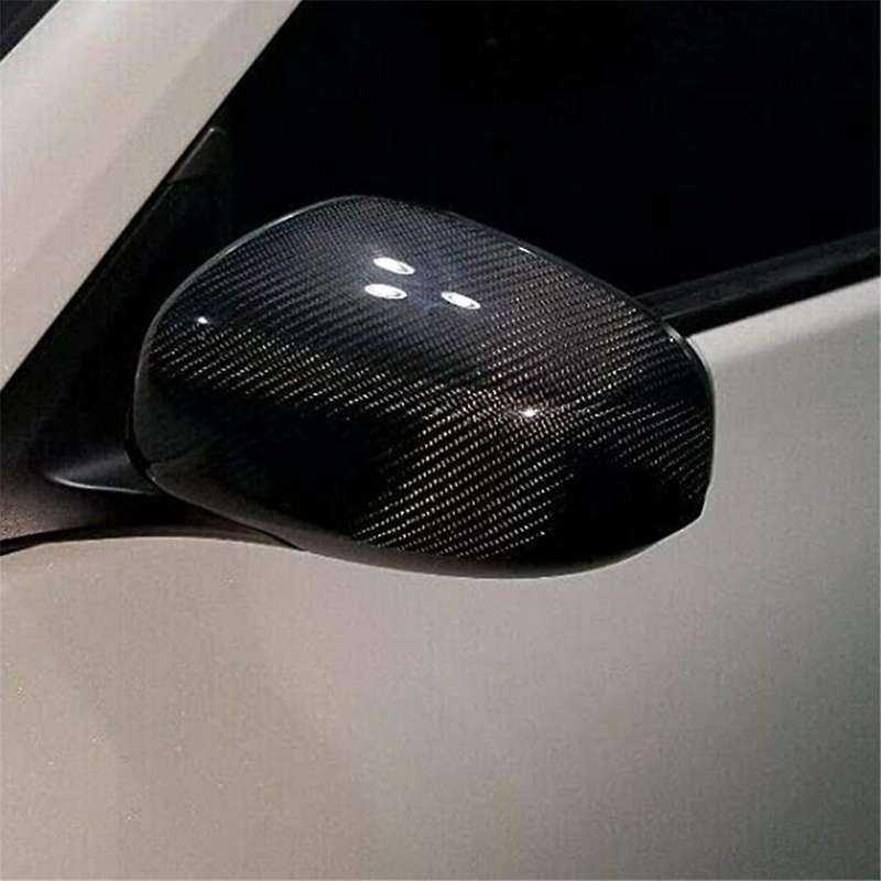 1 Pair Rearview Mirror Cover Carbon Fiber Side Mirror Caps for 370Z Z34 2009-2019