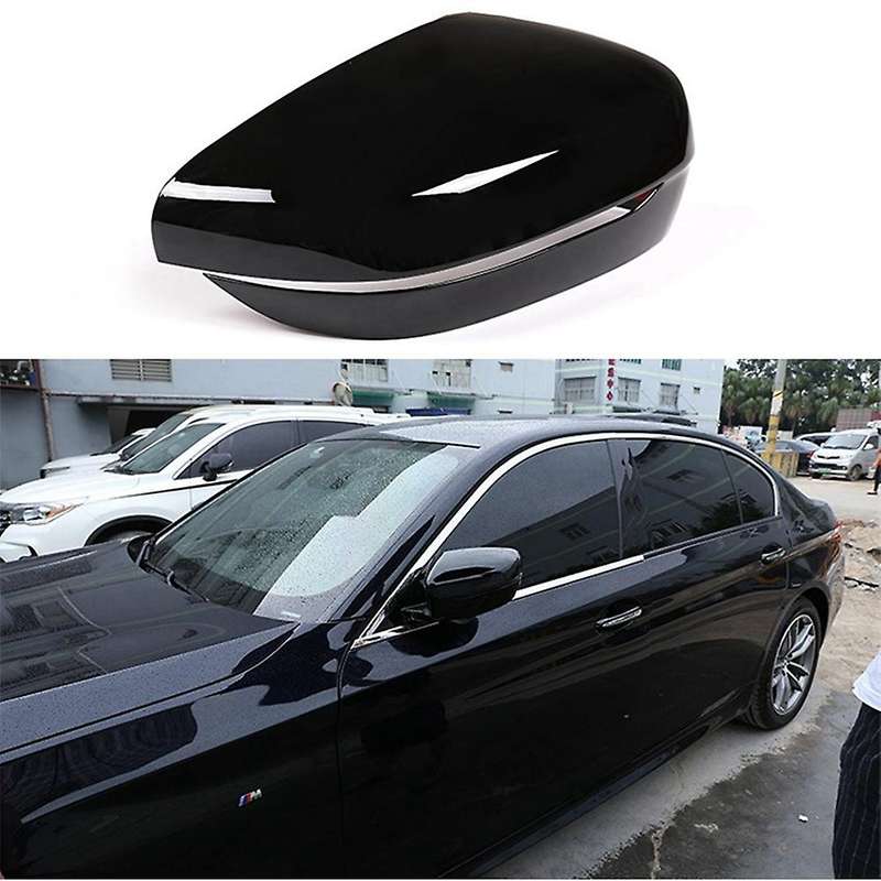 1 Pair Rearview Mirror Cover ABS Side Wing Mirror Caps for 5 Series 2018-2019