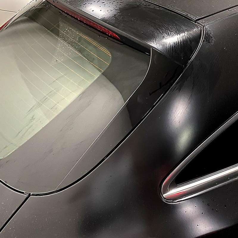 1 Pair Rear Window Spoiler Side Wing Cover Trim Canards Splitter for -Class 63 C218 Brake
