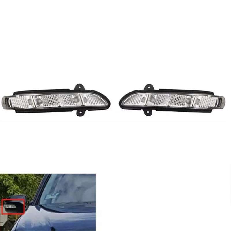 1 Pair Rearview Mirror Turn Side Lights Mirror Turn Signal Light for W211 W221 A2198200521 A21982006
