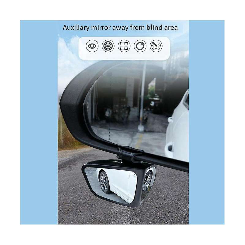 1 Pair Side Mirror Blind Spot Wide Angle Mirror Reversing Mirror Rear View Mirror Car Exterior Wing