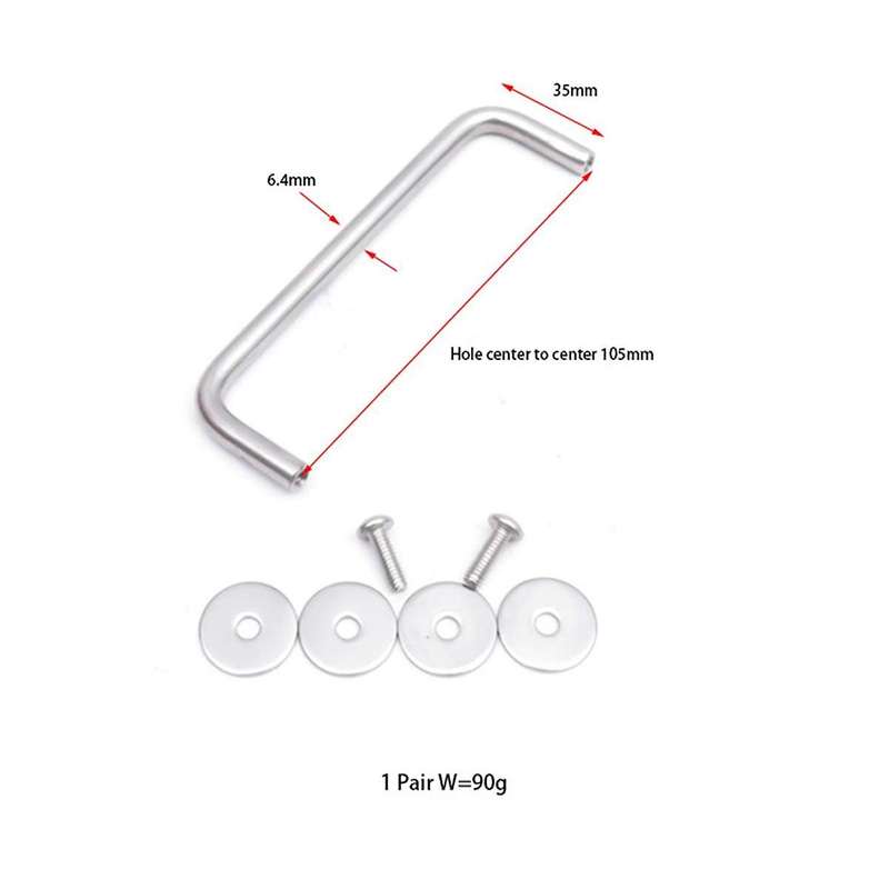1 Pair Scuba Diving SS316 Rail Sidemount Plate BCD Hanging Board Handle Diving Equipment