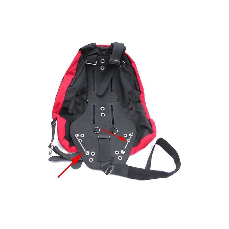 1 Pair Scuba Diving SS316 Rail Sidemount Plate BCD Hanging Board Handle Diving Equipment