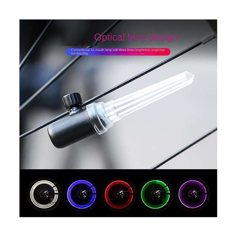 1 Pair Smart Bicycle Spoke Lights Bike Wheel Spokes Lights Cycling Night Warning Led Waterproof Bik