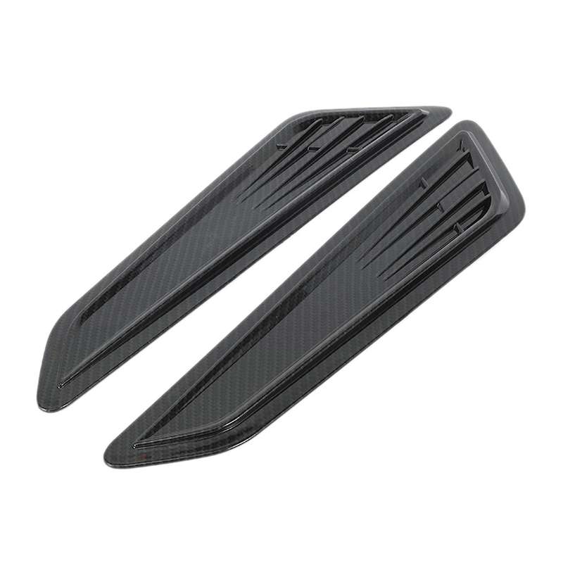 1 Pair Style Bonnet Hood Vent Scoop Covers for 2016-18 Hood Vent Scoop Covers Carbon Fiber Pattern