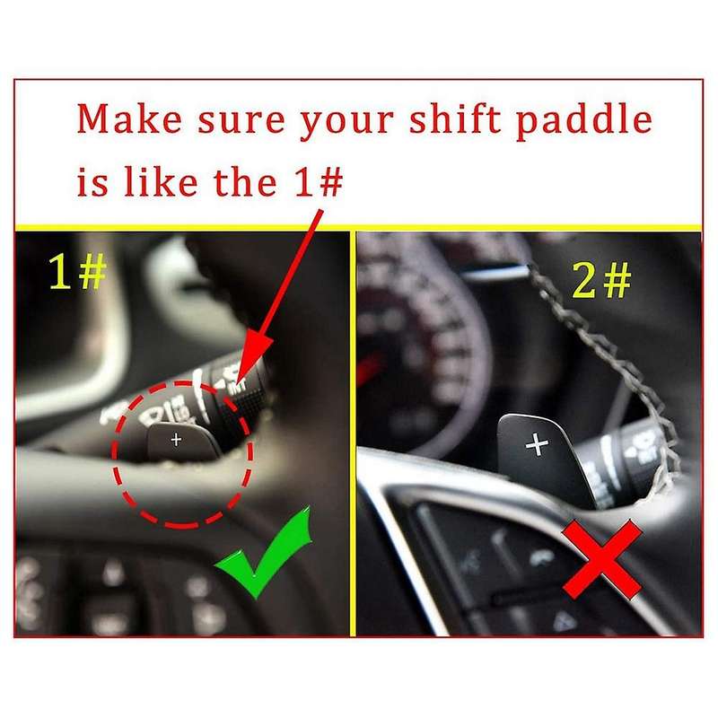 1 Pair Steering Wheel Shift Paddle Shifter Extension Cover Red for XT5 Regal