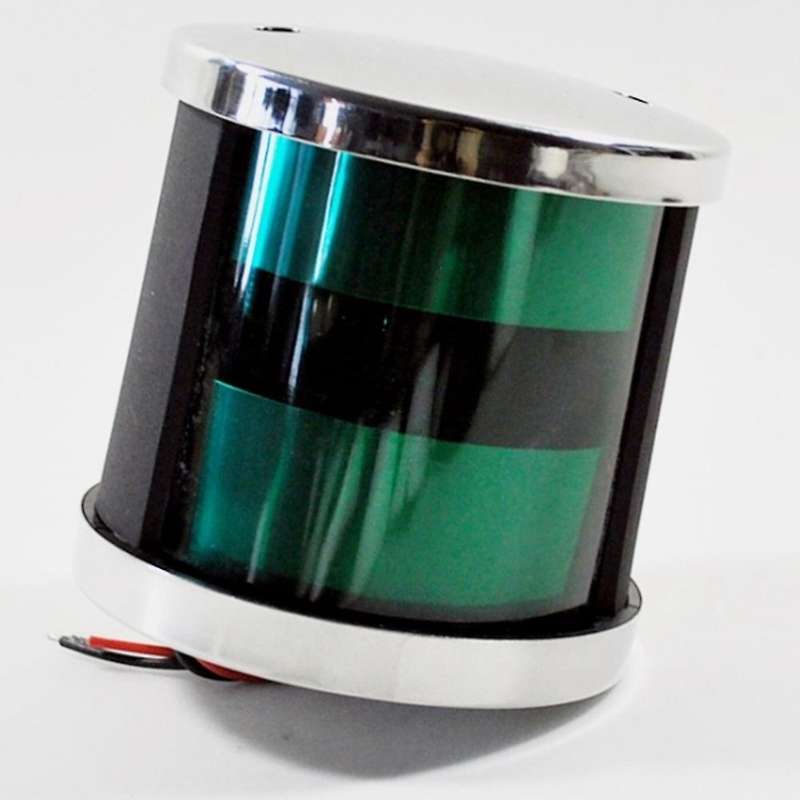 1 Pair Stainless Steel Universal 12-24V Marine Boat Yacht Red & Green LED Navigation Side Bow Lights