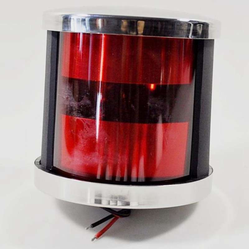 1 Pair Stainless Steel Universal 12-24V Marine Boat Yacht Red & Green LED Navigation Side Bow Lights
