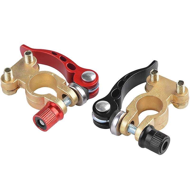 1 Pair Toolless Quick Disconnect Battery Main Cable Post Terminal Shut-Off Connectors for Car Truck