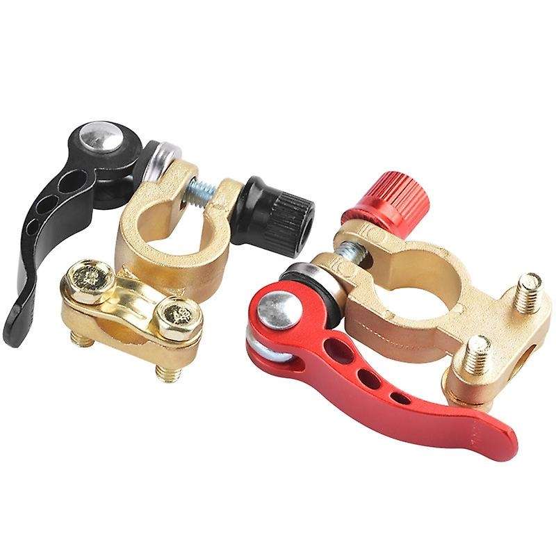 1 Pair Toolless Quick Disconnect Battery Main Cable Post Terminal Shut-Off Connectors for Car Truck