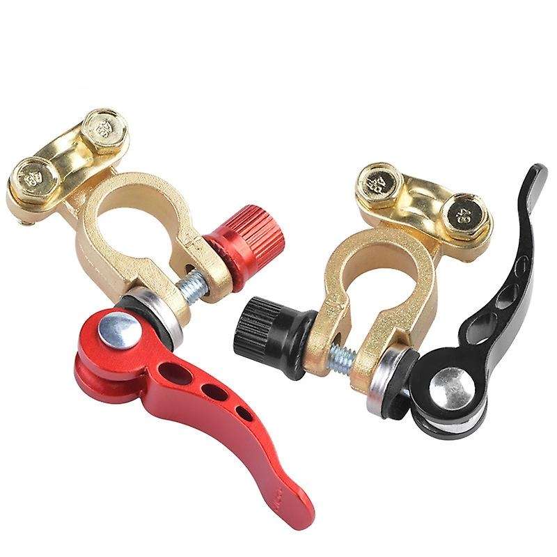 1 Pair Toolless Quick Disconnect Battery Main Cable Post Terminal Shut-Off Connectors for Car Truck