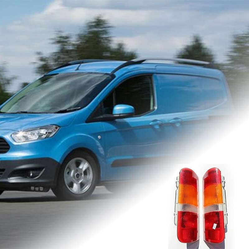 1 Pair Taillight Cover Tail Light Lens for Transit Fiesta Courier AM90VB13405ABD AM90VB13404ABD