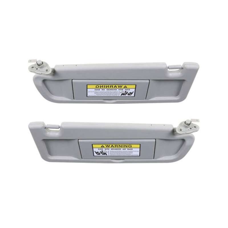 1 Pair Visor Sunvisor Block Shade No Light for 2006-2008 Gray 83280--01zc 83230--a01zc