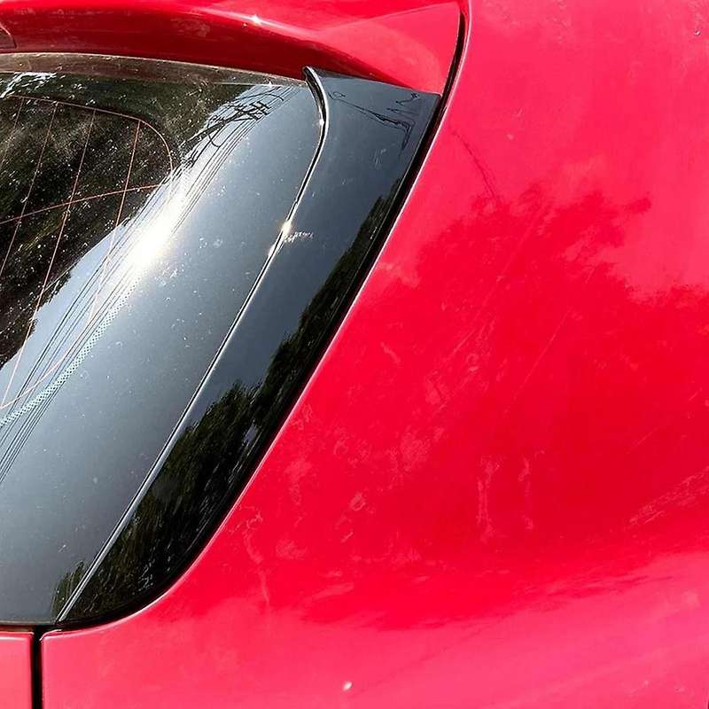 1 Pair Vertical Rear Side Window Canard Spoiler Air Splitter for - 1 Series F20 2012 2013-2019 Carbo