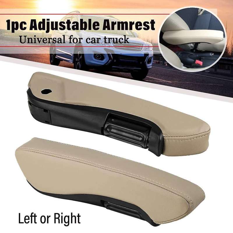 1 Pair Universal Car RV Bus Adjustable Seat Armrest Handrest Hand Holder Beige for Truck Trailer Car