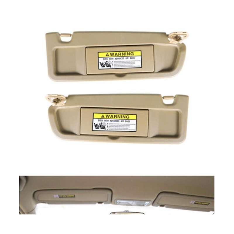 1 Pair Visor Sunvisor Block Shade No Light for 2006-2008 Beige 83280--01zf 83230--a01zc