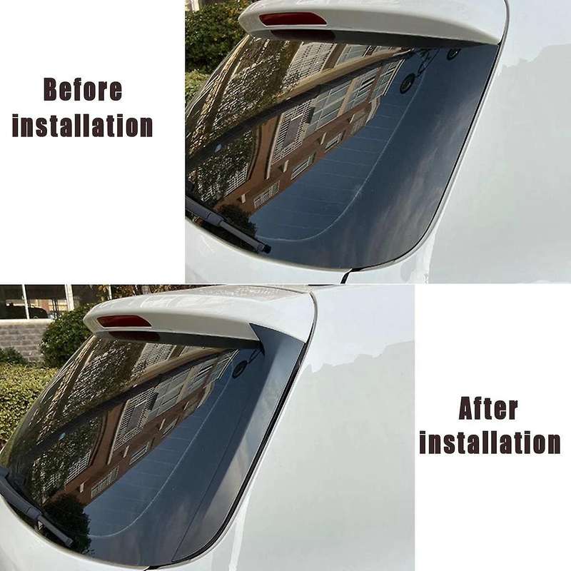 1 Pair Vertical Rear Side Window Canard Spoiler Air Splitter for MK1 2007-2016 Carbon Fiber Style