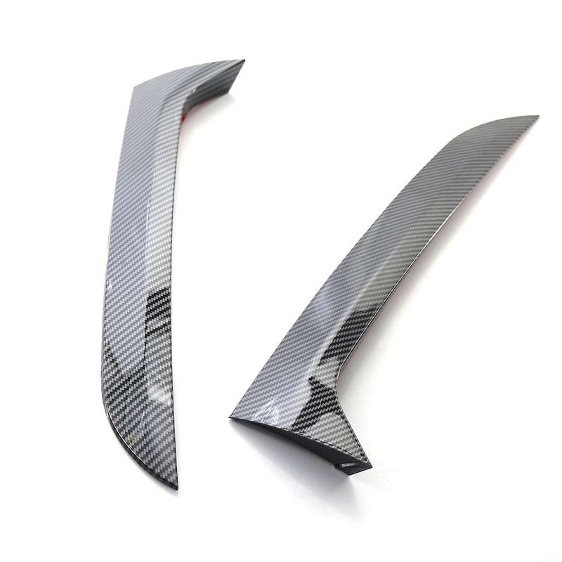 1 Pair Vertical Rear Side Window Canard Spoiler Air Splitter for MK1 2007-2016 Carbon Fiber Style