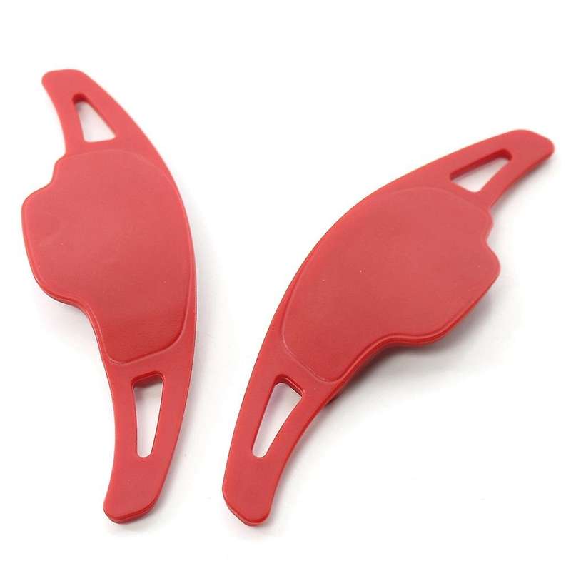 1 Pair Wheel Shift Paddle Shifter Extension Cover Red for Ct6 XT5 2016-2019 Regal 2016-17