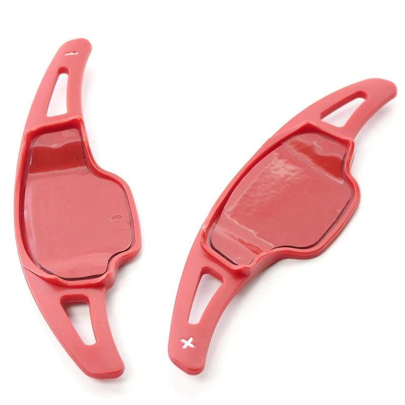 1 Pair Wheel Shift Paddle Shifter Extension Cover Red for Ct6 XT5 2016-2019 Regal 2016-17