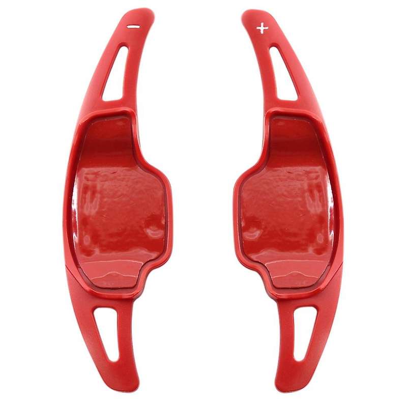 1 Pair Wheel Shift Paddle Shifter Extension Cover Red for Ct6 XT5 2016-2019 Regal 2016-17