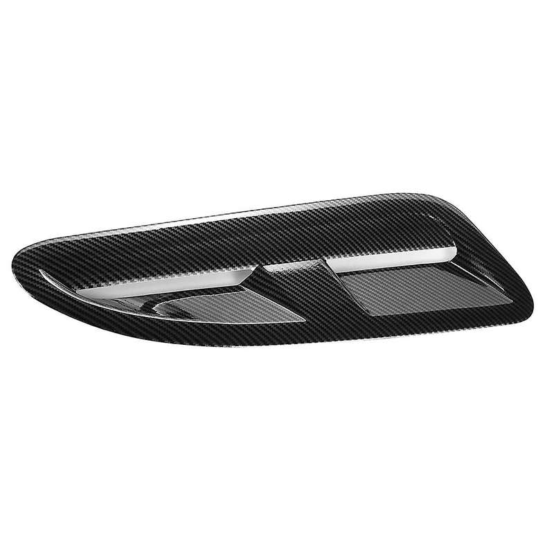 1 Pair XKR Style Universal Car Carbon Fiber Front Hoods Bonnet Vents Air Outlet Cover Trim for XKR X
