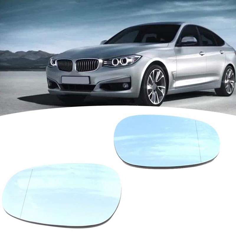 1 Pair Wing Mirror Glass Blue Heated Blind Spot for - 3 Series E90 E92 E93 2009-2013 51167252893, 51