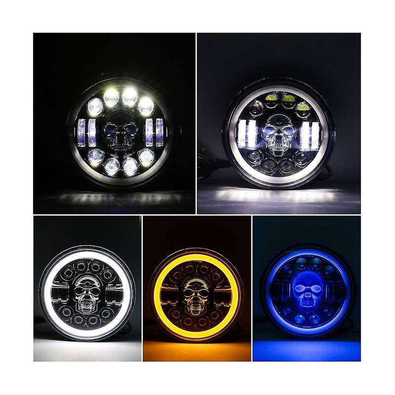 1 Pc New 7inch Led Headlights for Wrangler Off-road Vehicle Headlight Conversions 60w Headlights