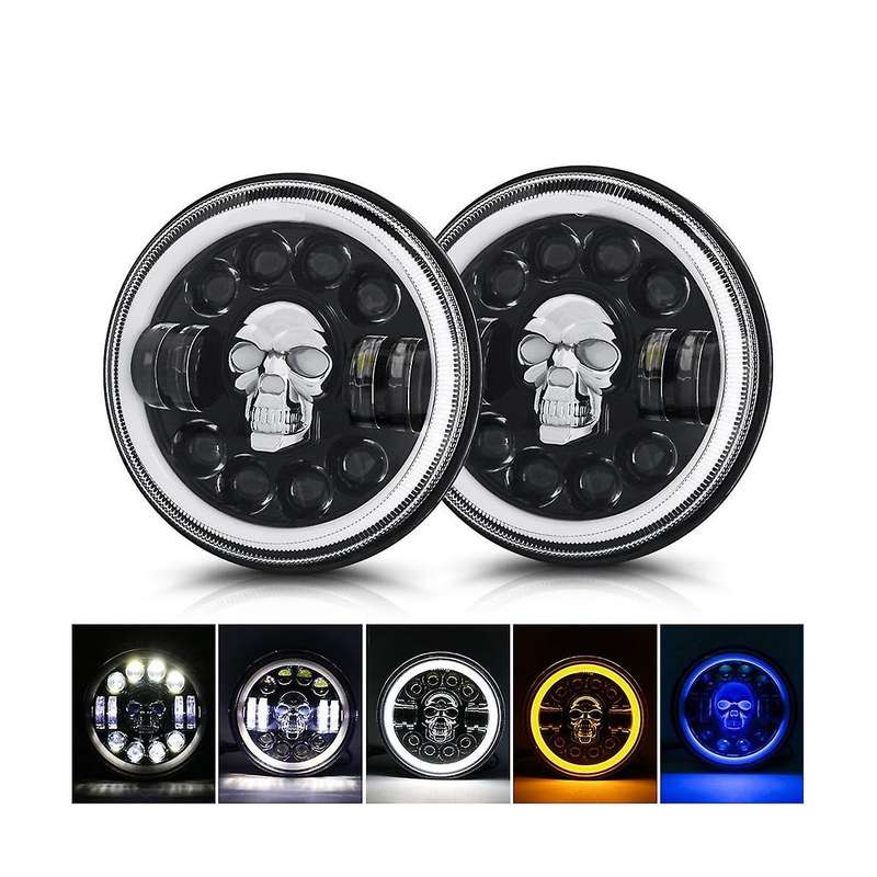 1 Pc New 7inch Led Headlights for Wrangler Off-road Vehicle Headlight Conversions 60w Headlights