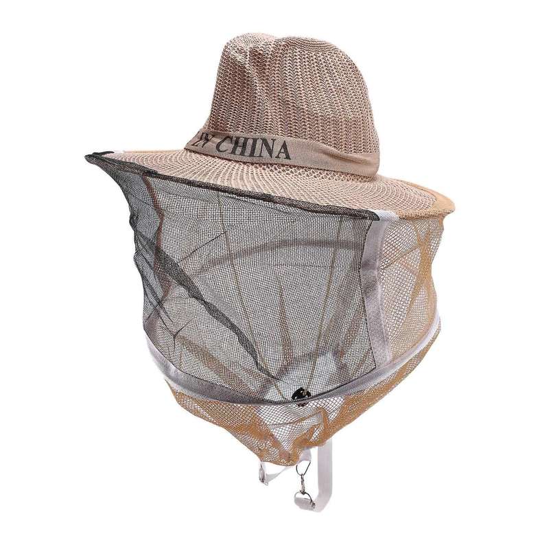 1 Pcs Anti Bee Hat Beehive Beekeeping Hat Mosquito Bee Insect Net Veil Head Face Protector Beekeepe