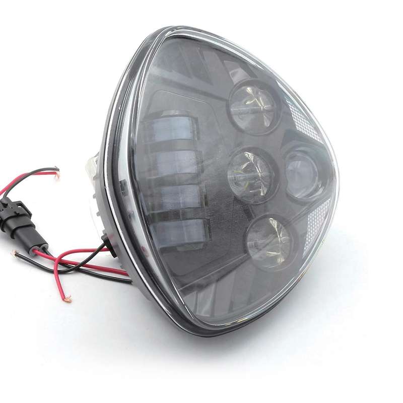 1 Pcs Black Motorcycle LED Headlight for Victory Motorcycle Road Cruisers 2010-2016