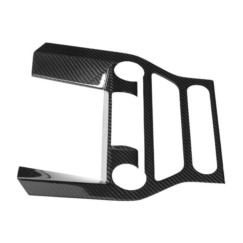 1 Pcs Car Carbon Fiber Interior Center Console GPS Panel Cover Trim Fit for All Model 2014 -18