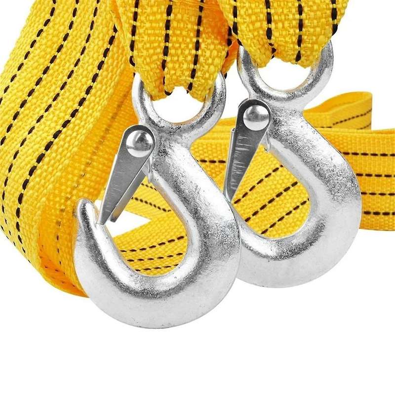 1 Pcs Car Tow Cable Heavy Duty Trailer Rope Towing Pull Rope Strap Hooks Van Road Recovery Nylon Rop