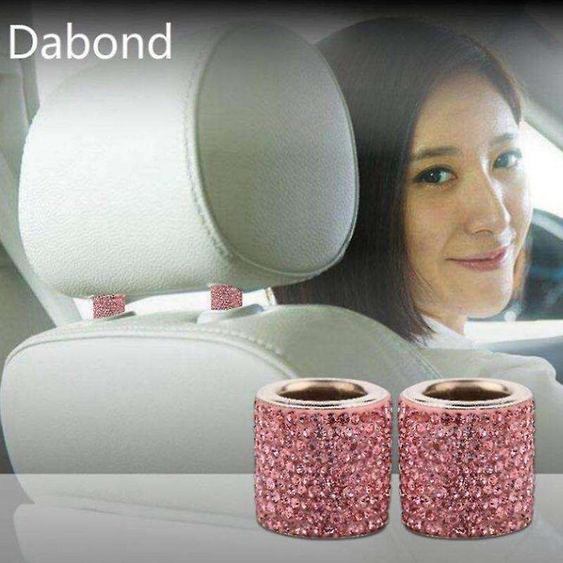 1 Pcs Decor Crystal Car Seat Headrest Decor Car Interior Charms Diamond Bling Accessories for Rhines