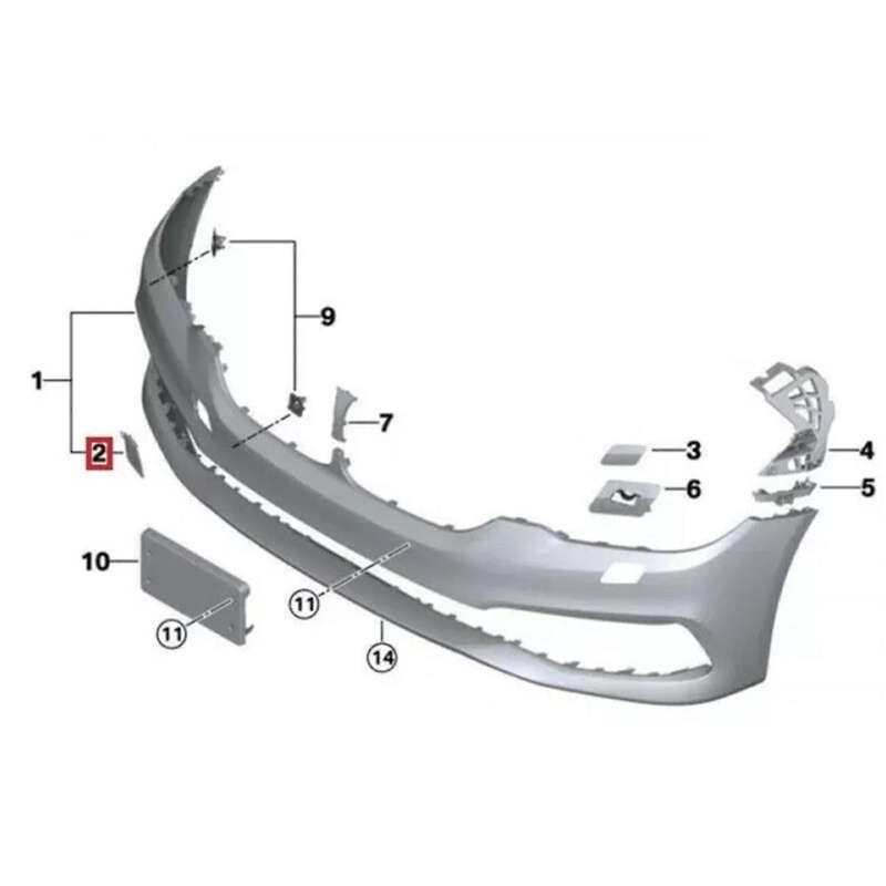 1 Pcs Front Bumper Tow Hook Cover Cap for 6 Series G32 GT 51117445592 Accessories