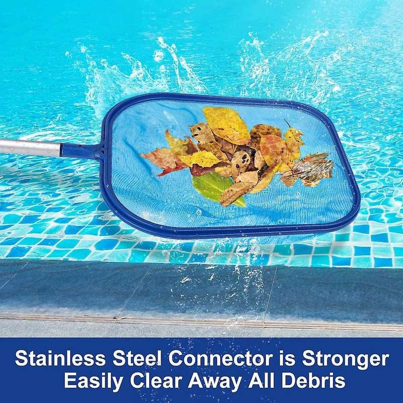1 Pcs Leaf Skimmer Rake Net Fold Fine Mesh Pool Skimmer Net Remove All Debris Aquarium Cleaning Tool