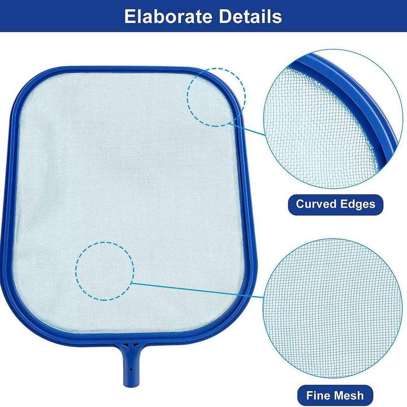 1 Pcs Leaf Skimmer Rake Net Fold Fine Mesh Pool Skimmer Net Remove All Debris Aquarium Cleaning Tool