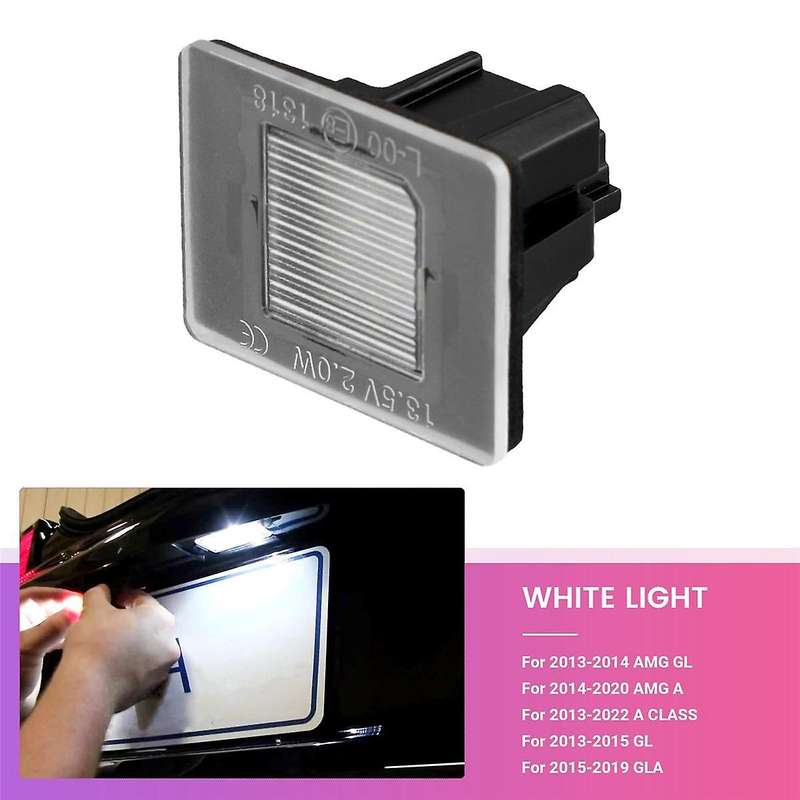 1 Pcs LED License Plate Light Rear Trunk Lid License Plate Light for C V GLA GLC A0009062903
