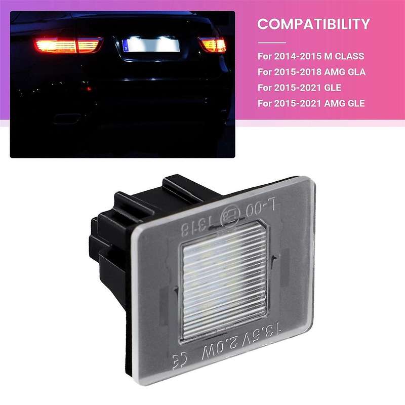 1 Pcs LED License Plate Light Rear Trunk Lid License Plate Light for C V GLA GLC A0009062903
