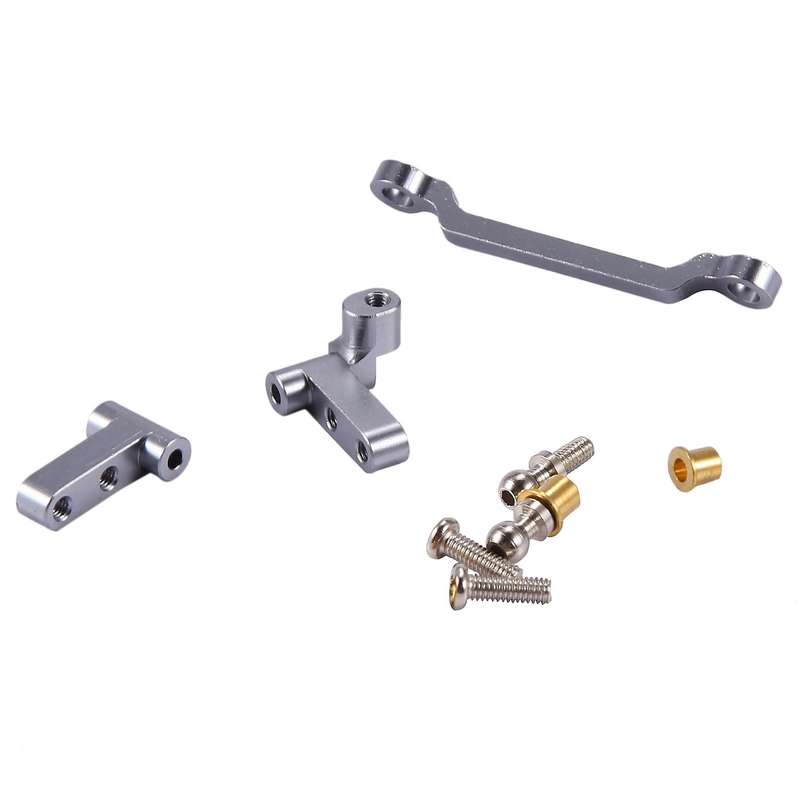 1 Pcs Metal Upgrad Steering Cylinder Mounting Block for A949 A959-b A979-b A969,grey