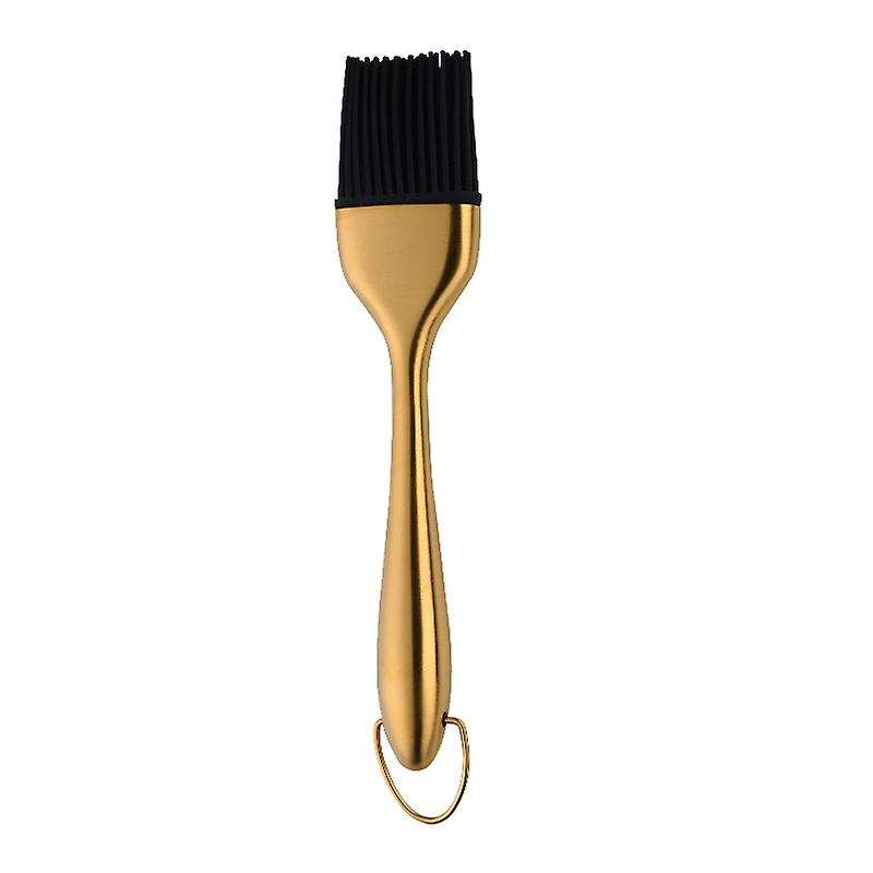 1 Pcs Oil Brushes Stainless Steel Silicone Kitchen BBQ Grilling Baking Cooking Brushes Barbecue Cook